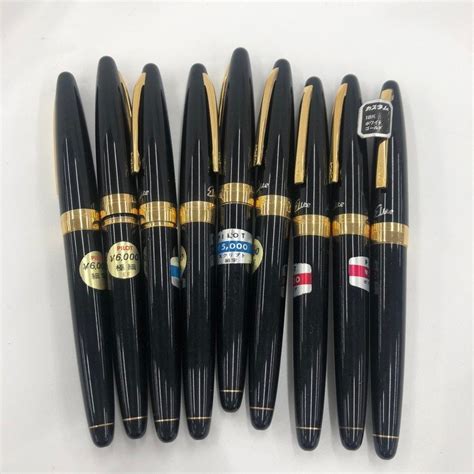 【やや傷や汚れあり】【baax8050】pilot パイロット Elite エリート 万年筆 Mx12 ペン先 18k 750 Pilot