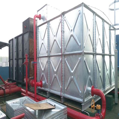 Roof Water Storage Tank Hot Dip Galvanized Steel Water Tank Water Tank And Factory Steel Water