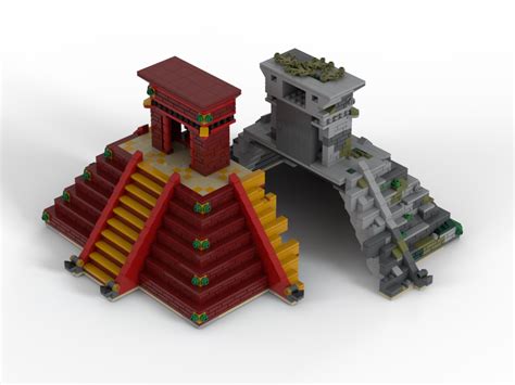 Lego Moc Mesoamerican Temple Or Then And Now In Mesoamerica Part 1