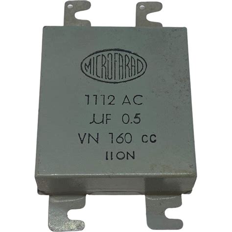 0 5uf 500nf 160v Fixed Paper In Oil Capacitor 1112ac Microfarad 50x45x15mm