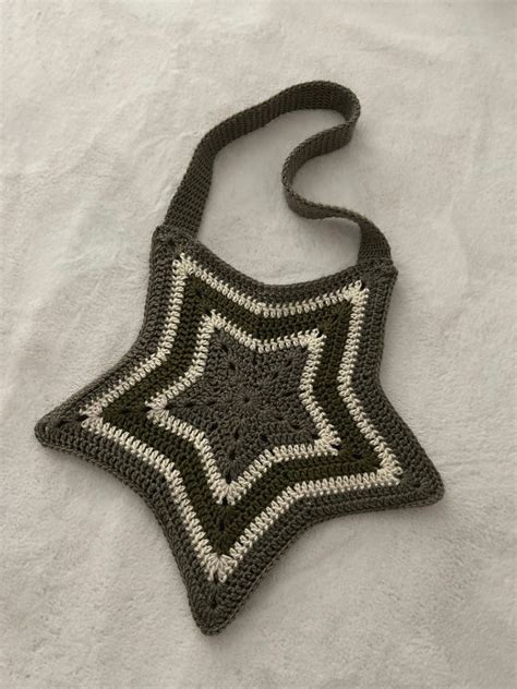 Crochet Star Tote Bag Etsy