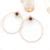 Boucles D Oreilles Gaby Maxi Noir Blanc Gwapita