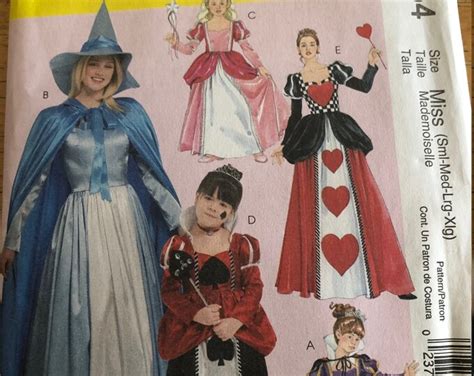 Mccall S Costumes Sewing Pattern M Misses Storybook Costumes Size