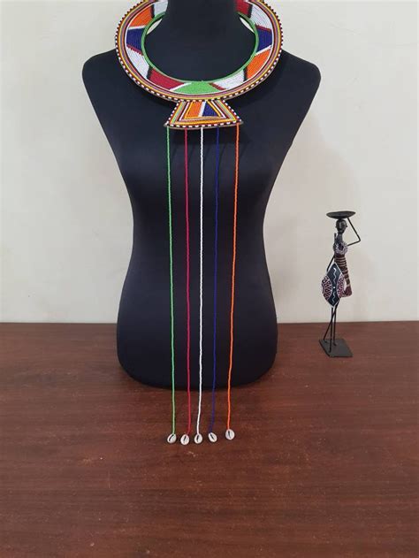 Maasai collar necklace Maasai tribe necklace Kenyan | Etsy