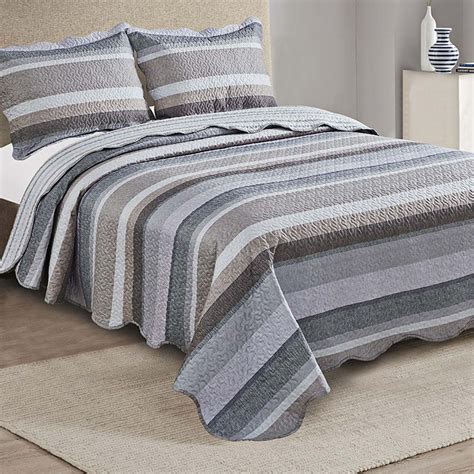 Colcha Queen Patchwork Gris Voc Encontra Aqui Timos Pre Os Cama