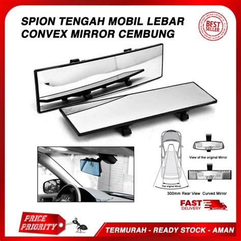 Jual Kaca Spion Tengah Mobil Cembung Convex Lebar Tanpa Merek Murah