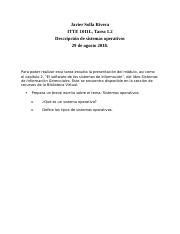 Javier Solla Rivera ITTE 1011L Tarea 1 2 Docx Javier Solla Rivera