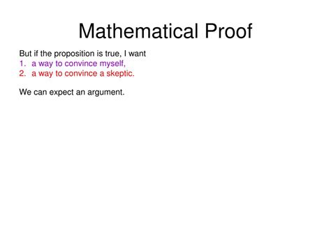 PPT - Mathematical Proof PowerPoint Presentation, free download - ID ...