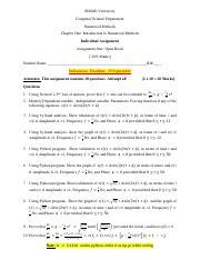 Q Pdf Simad University Computer Science Department Numerical Methods