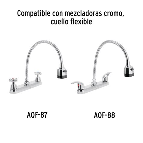 Ficha Tecnica Cuello Flexible Para Mezcladora De Fregadero Cromo Aqua