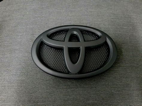 Matt Black Toyota 19 Cm Logo Emblem Badge Front For Hilux Revo Rocco 2015 2020 Ebay