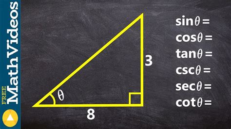 Learn How To Find The Six Trig Functions Of A Right Triangle Youtube