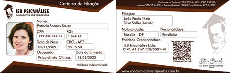 Certificado E Carteirinha Ieb Psican Lise