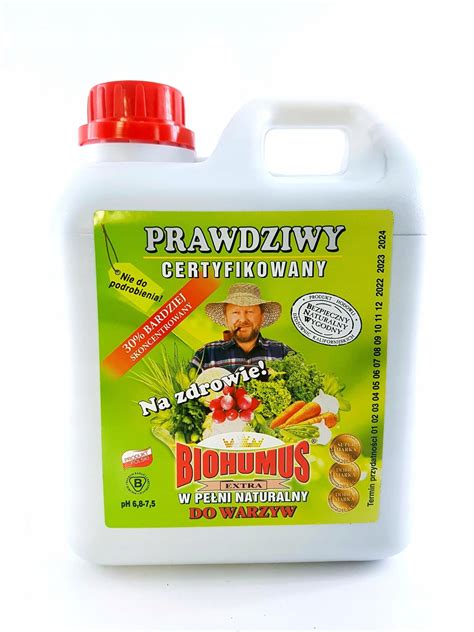 BIOHUMUS EXTRA do warzyw nawóz ekologiczny BIO 2l