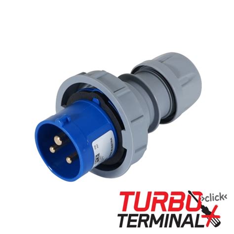 J. P. Leisure Ltd. PCE 16A 230V 2P+E IP67 Plug Grey (0132-6tt)