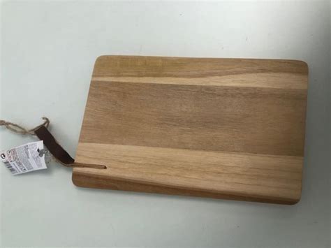 Houten Snijplank Serveerplank Met Leren Hengsel Cm Bol