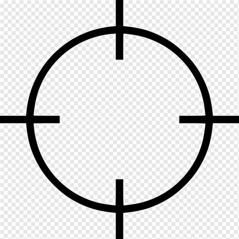 Computer Icons Gun Sight Angle Symmetry Black And White Png PNGWing