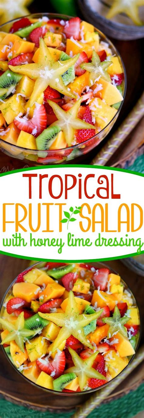 Tropical Fruit Salad With Honey Lime Dressing Mom On Timeout Tropical Fruit Salad Honey