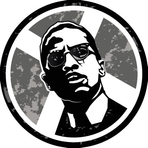 Malcolm X Stencil