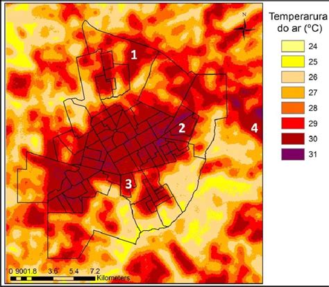 Ilha De Calor Urbano - Modelagem da ilha de calor urbana de Paranavaí-PR, 30/01/2014 ...
