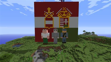 Hey Lois I Built The Austro Hungarian Flag In Minecraft Lois Raustriahungary