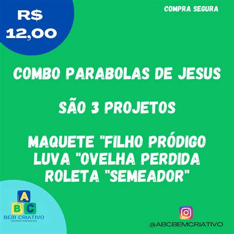 COMBO PARÁBOLAS DE JESUS Fabiana Sant Ana Hotmart