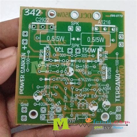 Jual Pcb Power Amplifier Ocl Mono Watt Terrano Final Sanken M Di