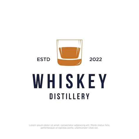 Premium Vector Vintage Premium Whiskey Logotype Label With Hand