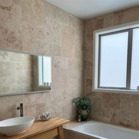 Travertine Splitface Tumbled Light Xflx Cm Mazzmar Stone