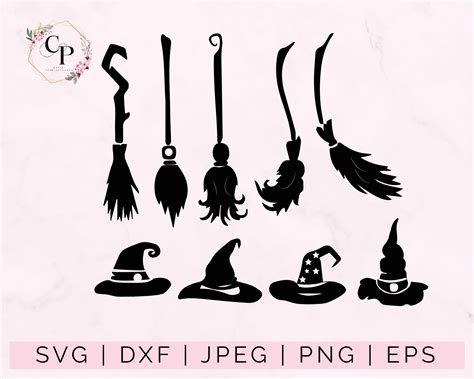 Witch Broom Svg Witch Hat Svg Witch Svg Bundle Witchy Etsy