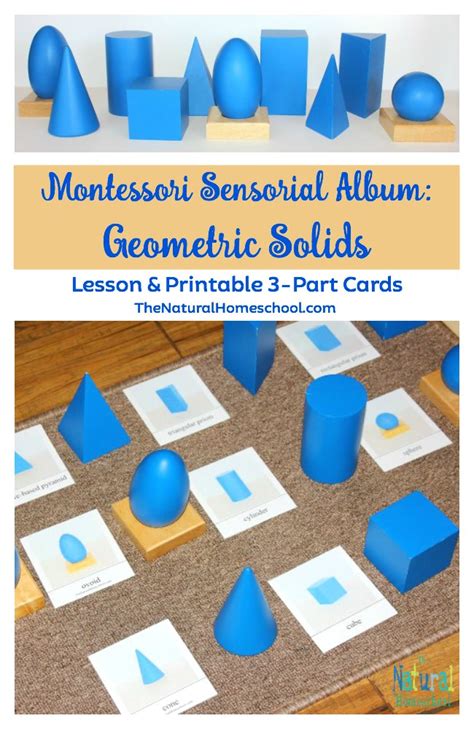 Montessori Sensorial Album Geometric Solids 5 Lessons And Printable