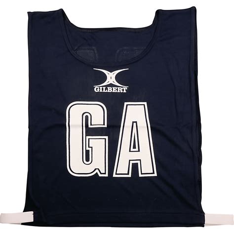 Pnbp07437 Gilbert Netball Bib Navy M Pack Of 7 Davies Sports