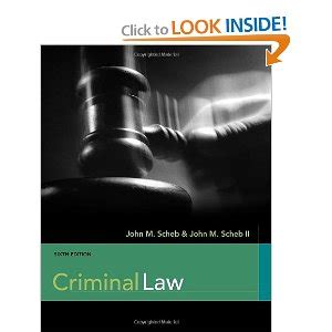 Criminal Law Scheb Th Edition