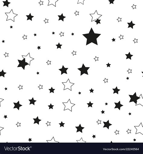 Star seamless pattern cute kids Royalty Free Vector Image