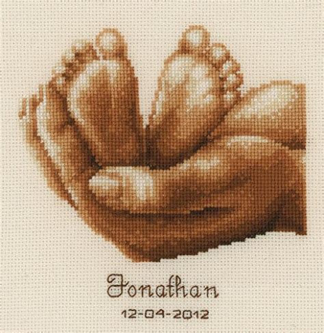 Tiny Feet Birth Sampler Cross Stitch Kit