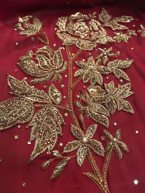 Pin By Purvi Mahadevia On Embroidery In Gold Work Embroidery