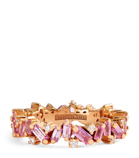 Suzanne Kalan Rose Gold Diamond And Pink Sapphire Frenzy Ring Harrods Au