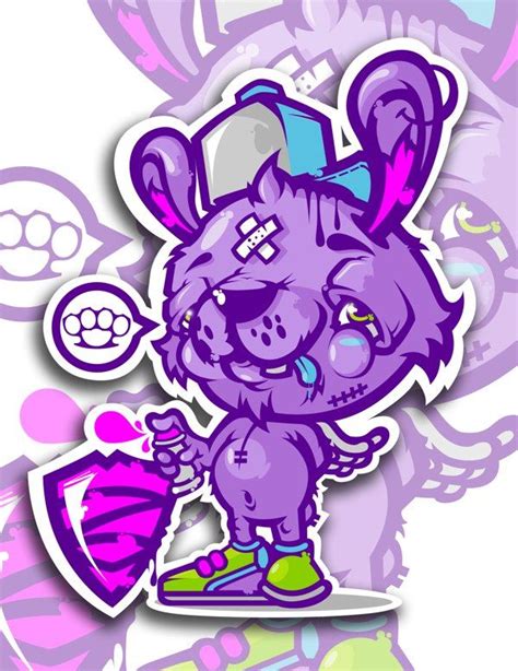 Sticker art, Illustration design, Graffiti characters