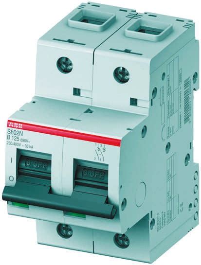 ABB High Performance 63A MCB Mini Circuit Breaker 2P Curve C Breaking