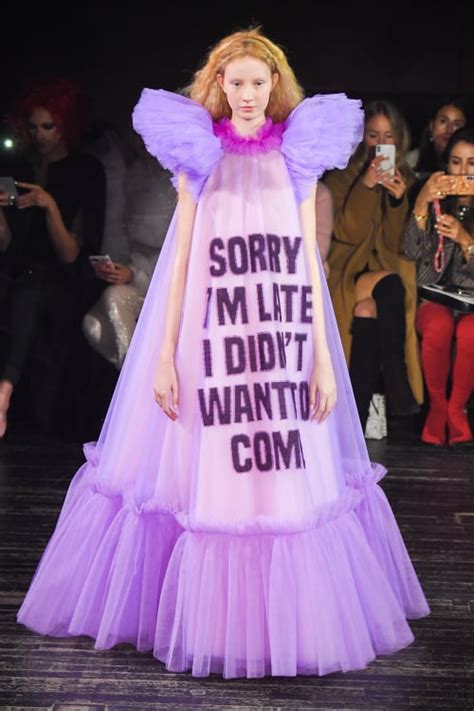 Giant Couture Meme Dresses Are The Most Relatable Fashion On The Runway