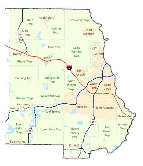 Stearns County Maps