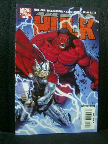 Hulk 5 Variant Cover Edition Red Hulk Jeph Loeb Ed Mcguinness Mark Farmer