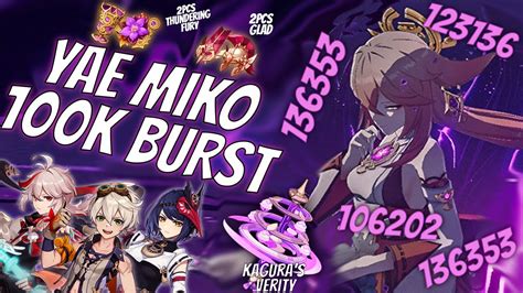 C0 Yae Miko Semi F2P Burst Damage Showcase YouTube