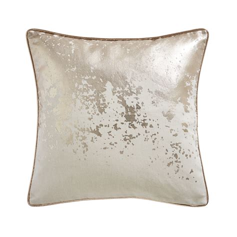 Splatter Foil Print Cushion Rose Gold Bedding Clarke Clarke By