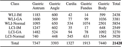 Table II From A Benchmark Dataset Of Endoscopic Images And Novel Deep