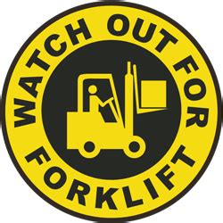 Signage Forklift Floor Sign