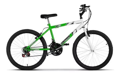 Bicicleta Paseo Masculina Ultra Bikes Bike Aro 24 Bicolor 18 Marchas