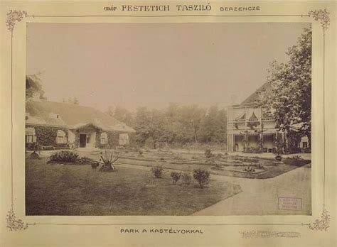 Berzence Somogy megye A Festetics kastély parkja 1895 1899 között