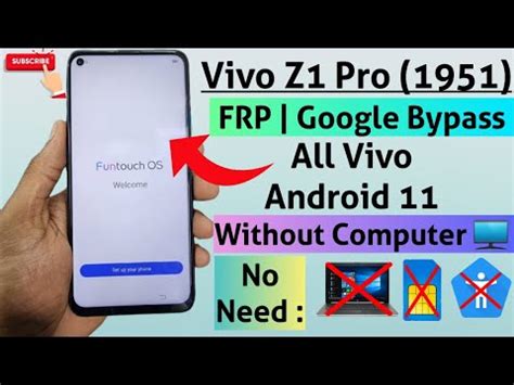 Vivo Z Pro Frp Bypass Android Vivo Z Pro Google Account Remove