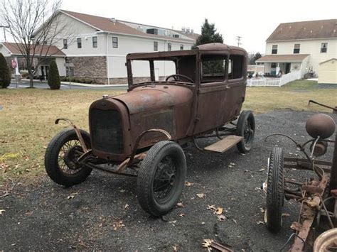 Ford Model A Tudor Sedan Barn Find Hot Rod Rat Flathead For